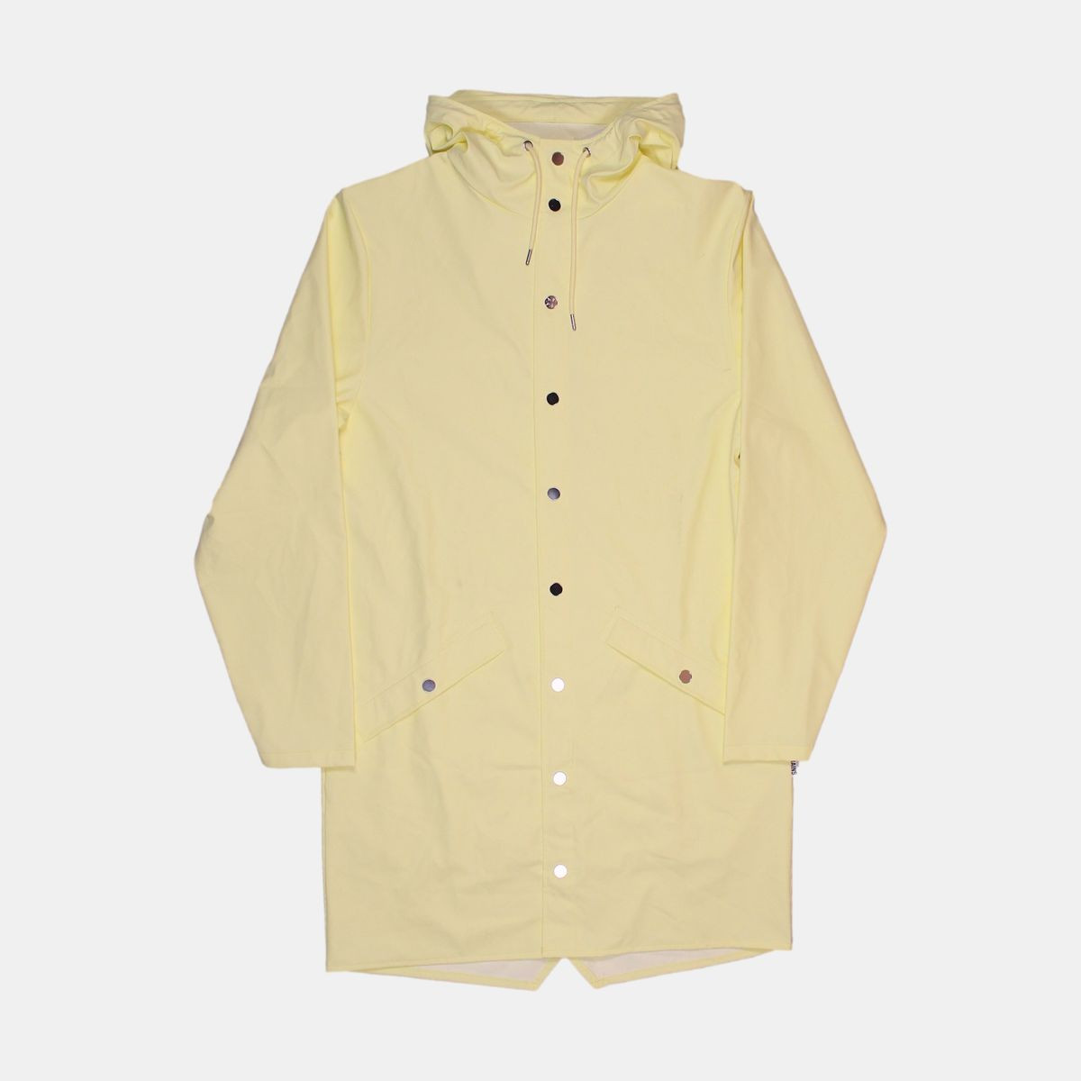 Rains Mid-Length Mens Yellow Polyester Jacket Size S
