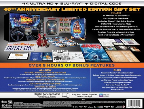BACK TO THE FUTURE 40TH ANNIVERSARY 4K UHD TRILOGY STEELBOOK GIFT SET PRE-ORDER - Imagen 2 de 4