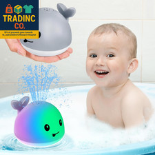 Bath Toys for Kids Ages 1-3 or Babies 0-6-12-18 Months, Light up Whale Sprinkler