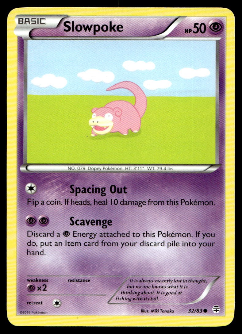 NM Slowpoke [Generations 32/83] Common Pokemon TCG