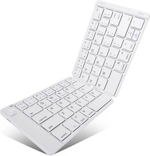 Wireless Keyboard Folding Rechargeable Portable Compact for Tablets