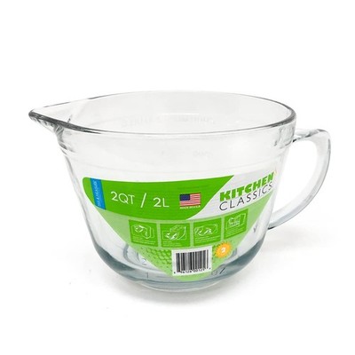 Kitchen Classics 2 Quart Batter Bowl - Mix, Measure, Pour - Durable & Easy Clean