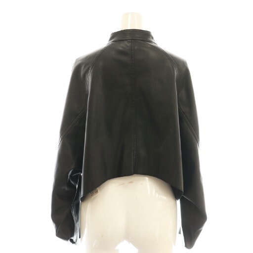 AMERI ROUND SHORT SYNTHETIC LEATHER JACKET Faux l… - image 2