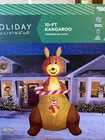 Holiday Living 10-ft LED Kangaroo with Candy Cane Christmas Airblown Inflatable