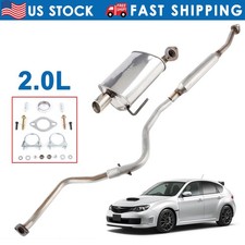 Resonator Pipe Rear Muffler Kit For Subaru Impreza 2.0l 2012-2016