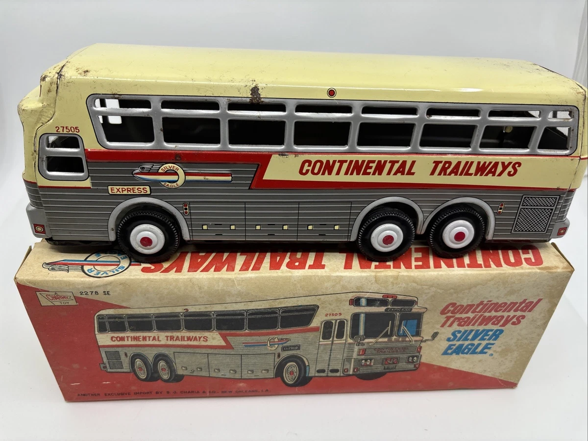Trailways Toy Bus Vintage & Antique Tin Vehicles for sale | eBay