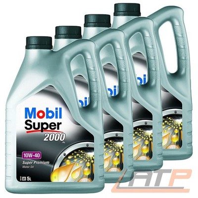 MOBIL 20 L LITER SUPER  2000 X1 10W-40 MOTOR-ÖL MOTOREN-ÖL