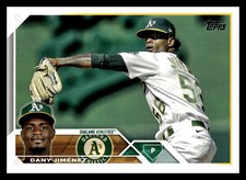 2023 Topps  #164 Dany Jimenez Oakland Athletics