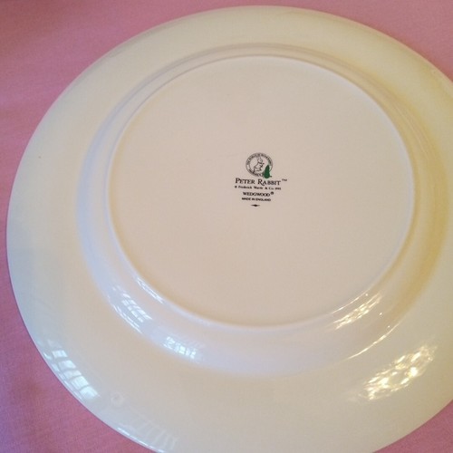 Beatrix Potter Peter Rabbit Nursery Plate Wedgwood Porcelain  3 Piece  Mug Dish  - Picture 10 of 10