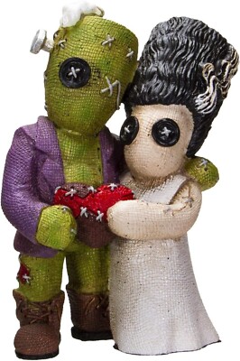 Pacific Giftware Immortal Love Frankenstein & His Bride Pinhead Monster #13557
