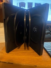 Lot of 14 Standard Blk DVD/CD 10 Disc Case 14mm Movie Storage Shell Case