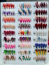 Surprise Box Press-On Nails, 8 sets, SMALL SIZE, Fake Nails, Handmade