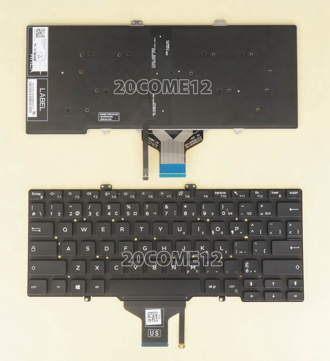 Palmrest Avec Clavier AZERTY Pour DELL Latitude 5410 – Réf. A19993 (AP2UK000500) – Pièce D'occasion, Testée
