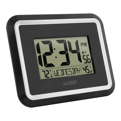 BBB84022 La Crosse Technology Atomic Digital Wall Clock with IN Temp & Humidity - Picture 3 of 5