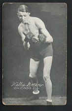1923 Exhibit Supply Boxing Postcard-Willie Green-Chicago Illinois Vg Card