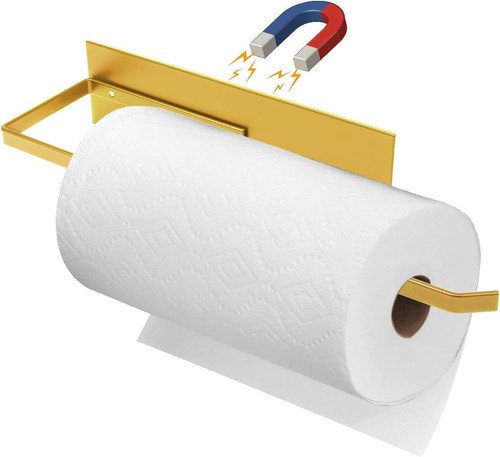 Toallero de papel magnético para nevera, soporte para rollos de papel higiénico papel magnético - Imagen 7 de 9