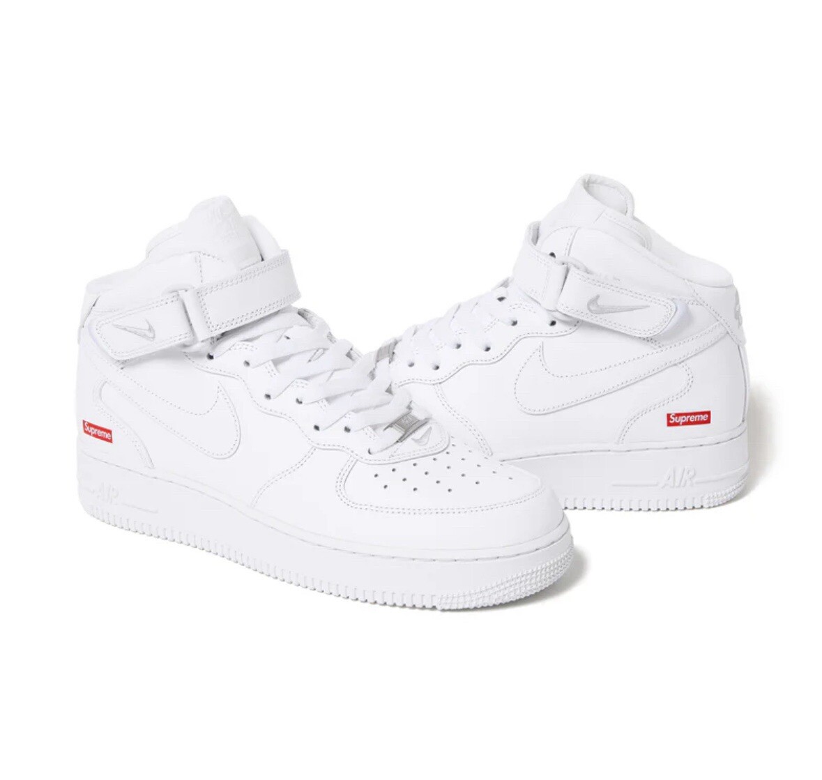 Brand New Supreme® x Nike® Air Force 1 Mid White - Size 9.5 Brand New Supreme® x Nike® Air Force 1 Mid White - Size 9.5