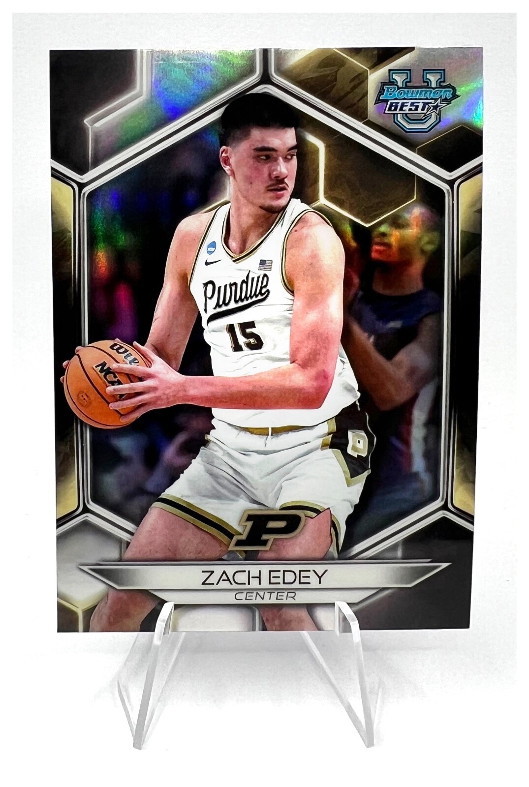 2023-24 Bowman's Best University Zach Edey #74 Refractor