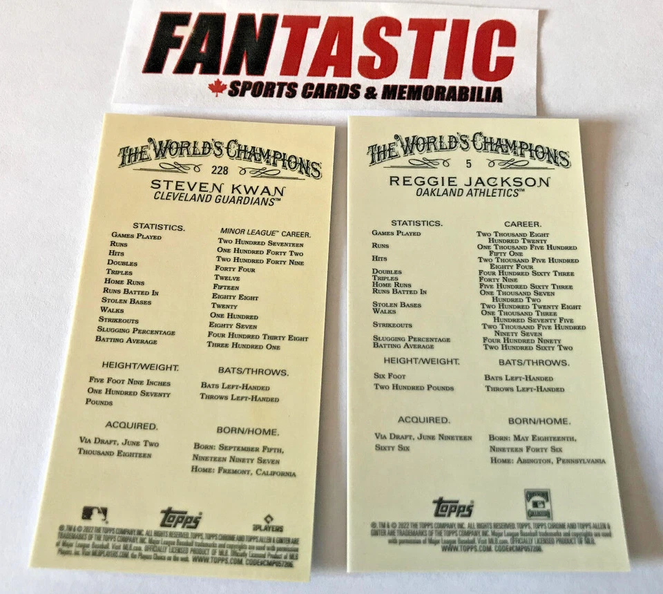 2022 Topps Allen & Ginter Chrome MINI parallel card YOU PICK - Image 2 of 2