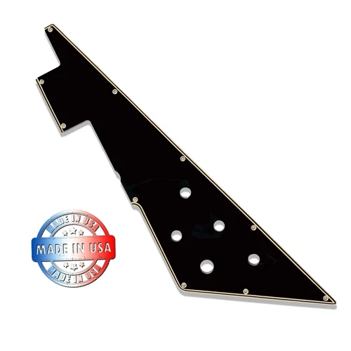 Black/Cream 5 Ply Wide Edge Pickguard 2017-Current Select Gibson Flying V Models