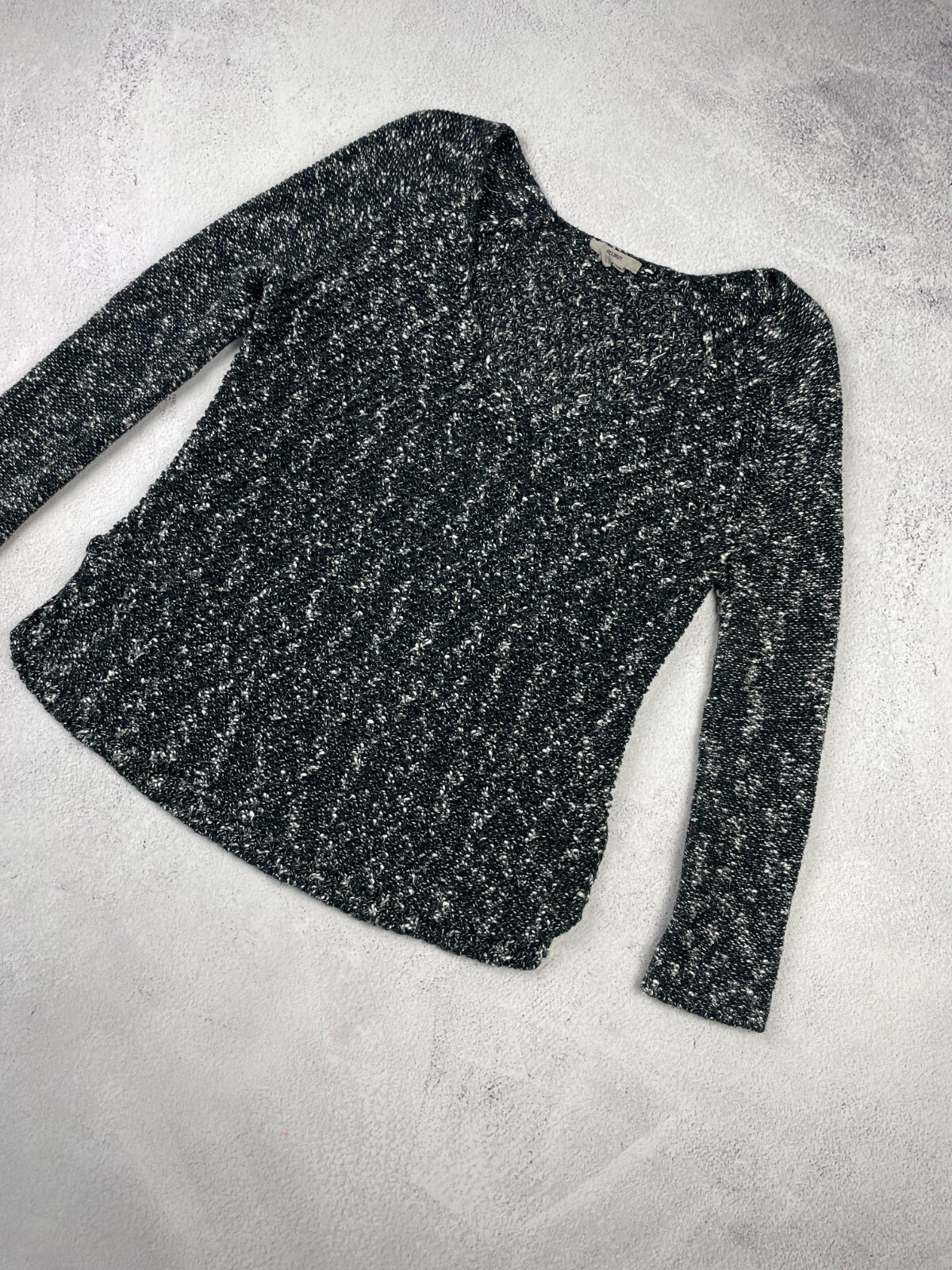 Rare Helmut Lang Scoop Neck Sweater - Black Size S-M image 2