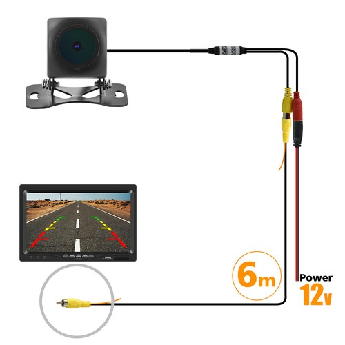 1080P AHD Rear View Camera For Mirror Car DVR Waterproof Backup Cam 6M Cabl - Picture 15 of 16