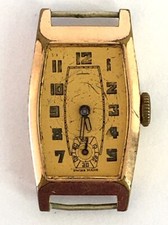VINTAGE 1940s SWISS MENS 15 JEWEL 275 MOVEMENT WATCH - HANDLEY GOLD PLATED CASE