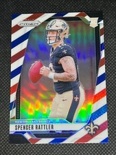 Spencer Rattler 2024 Prizm Red, White & Blue Rookie #388 New Orleans Saints