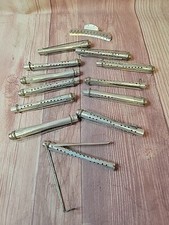 Vintage "O'Boy" Deluxe Aluminum Perm Rods Set Of 12 With Bonus Goody Clip