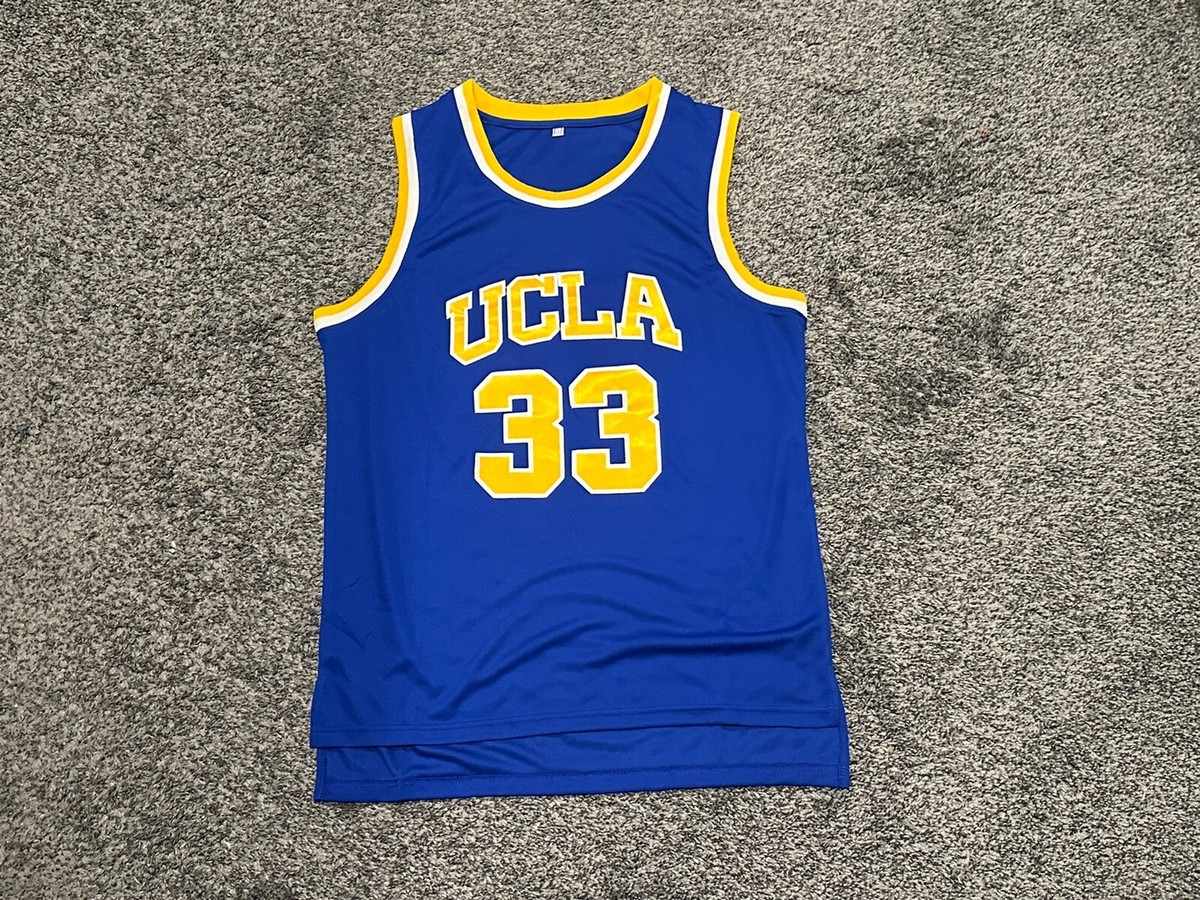 【希少】 カリーム・アブドゥル＝ジャバー　UCLA 大学　NBA　ユニフォーム NWOT Kareem Abdul-Jabbar UCLA Jersey Blue/Yellow Small!! Len