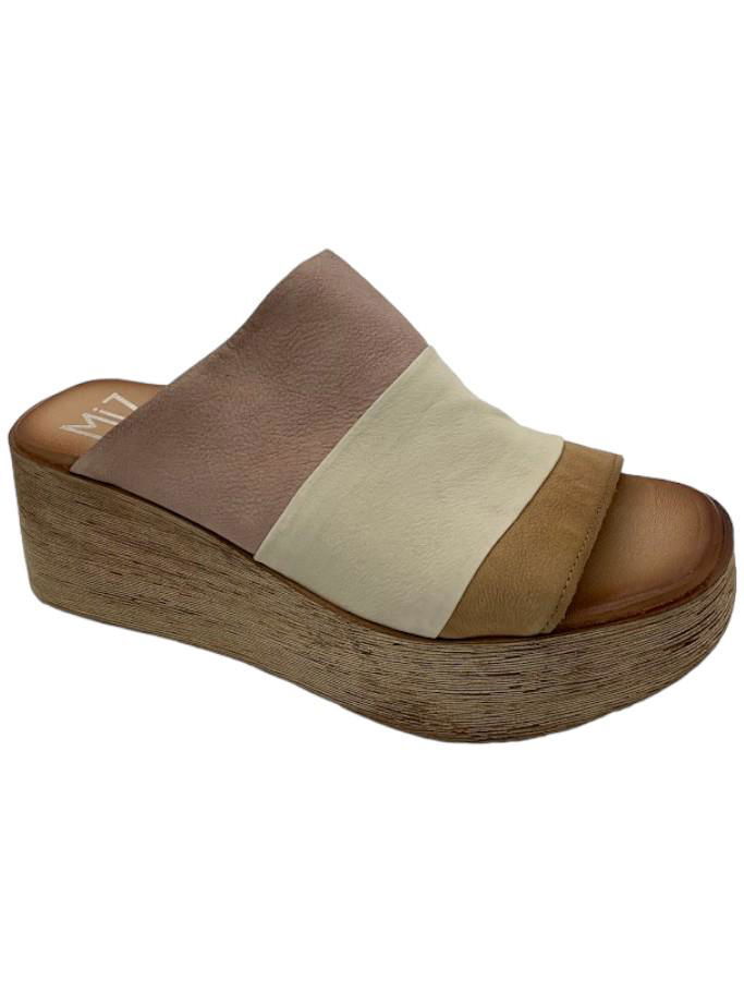 Miz Mooz Leather Slide Wedge Sandals Gianna Pearl | eBay