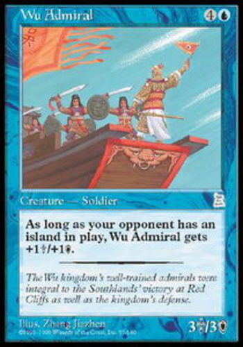 MTG magic cards 1x Wu Admiral Portal 3 Kingdoms P3K NM-Mint, English
