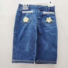 Vtg Girl Size 18 Monnhs Toddler Blue Jean Bottoms