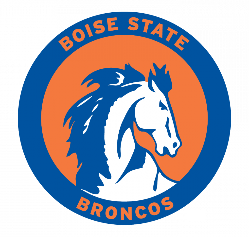 リデル　スピードアイコンL（NCAA Boise State Broncos） Boise state University Broncos sticker logo NCAA weatherproof