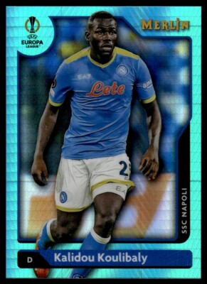 Kalidou Koulibaly Aqua Refractor 2021 Topps Merlin Chrome #73 Napoli