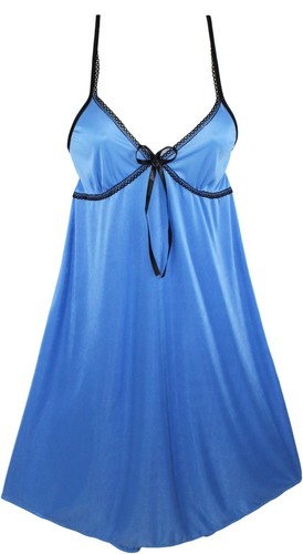 1ª Elección Lujosamente Suave y Sexy Camisón de Nylon con Bordado Estilo 11 - Imagen 5 de 10