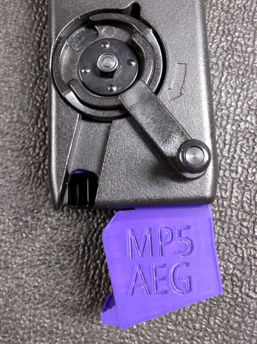 Airsoft MP5 AEG Odin Speedloader Adapter (Purple) - Picture 2 of 4