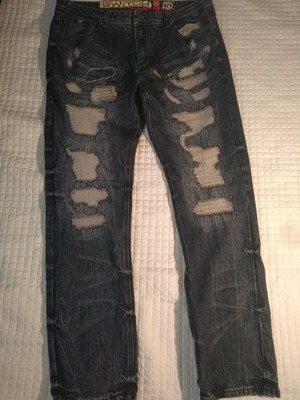 Switch (Remarkable) Premium Dark Denim Distressed Pants Jeans Men 42 x 34 | eBay