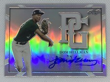 2021 LEAF PERFECT GAME DOM HELLMAN AUTO SILVER REFRACTOR 25/25