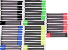 50x cable Hook and Loop FK 200 x 20 mm in black, blue, neon green, neon red, neon yellow