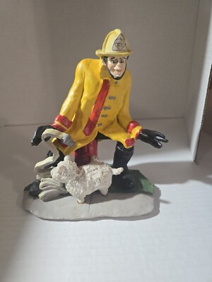 M.V.P. Caren Miller Whimsical Hand Painted Firefighter Figure