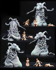   54mm Resin Kingdom Death 1 Monster and 3 Nude Wet Nurses Set Unassembled WH287