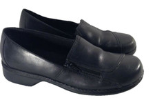 Clarks Womens Black Leather Loafers Sz. 8 M  0122
