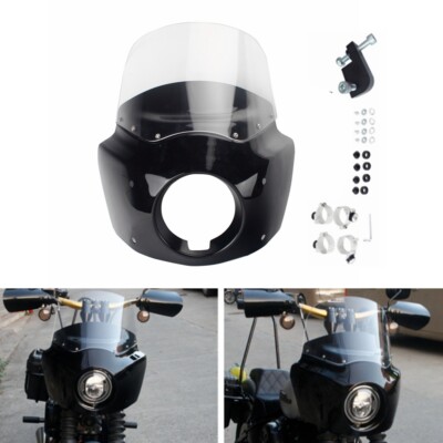 For Harley Dyna Street Bob FXDB Low Rider 06-17 Headlight Fairing Windshield Kit