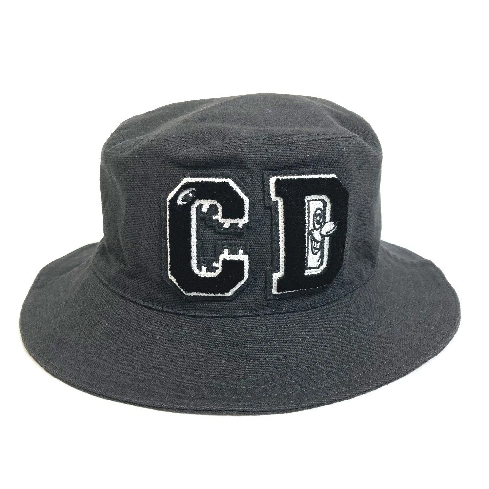 Chapeau bob collaboration Dior Kenny Scharf coton noir