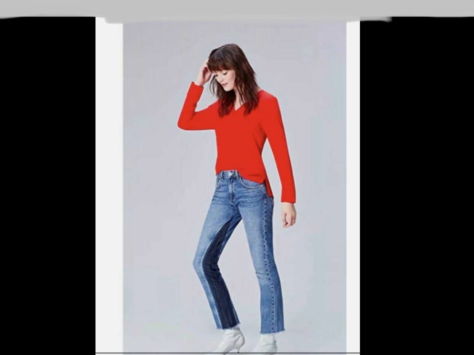 Find. Women's Vee Neck Blouse Red - Small (Size 10 Uk) - RRP £26.99 bnwt image 8