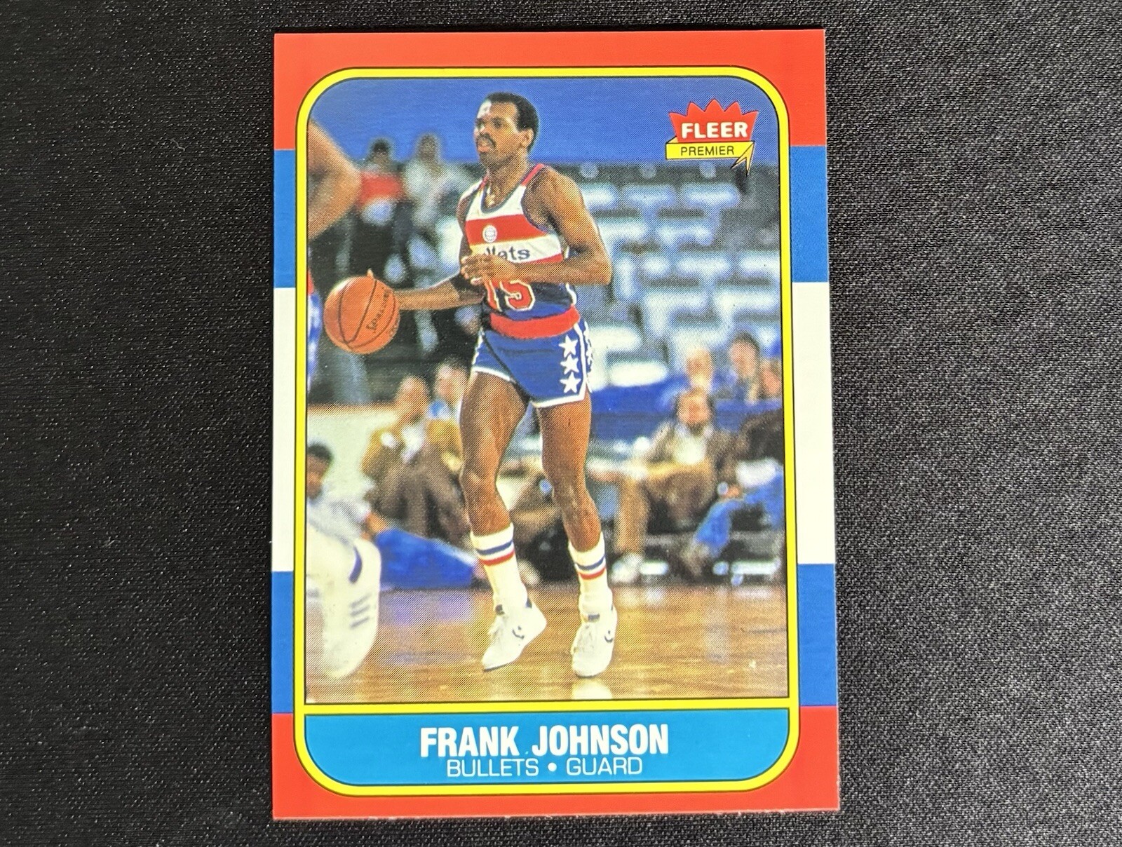 1986 Fleer #52 FRANK JOHNSON Washington Bullets NM+
