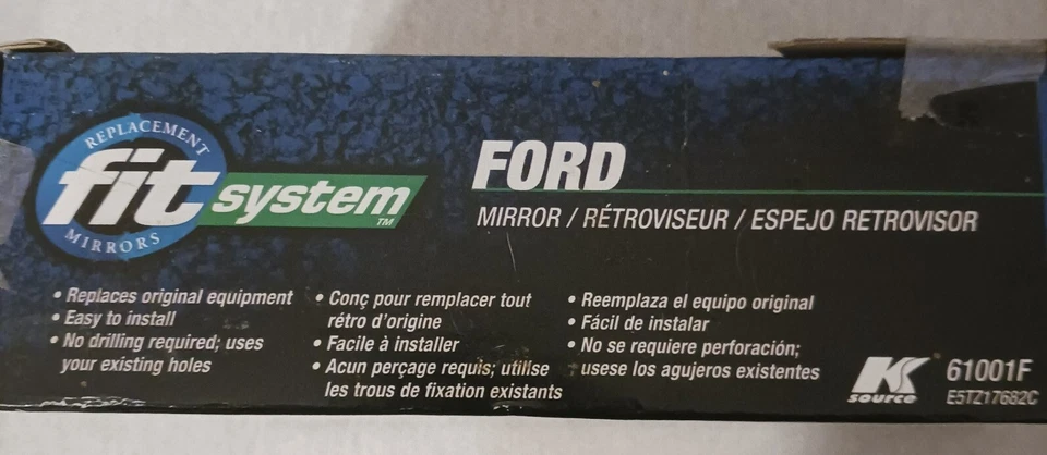 Espejo retrovisor de repuesto Fit System para Ford Bronco II, camioneta Ranger (61001F) Foto 4 de 4