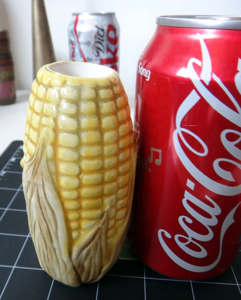 MAÍZ en la MAZORCA peregrino cuáquero acción de gracias candelabro de colección porcelana Foto 3 de 4