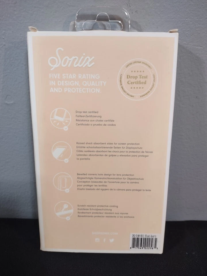 Sonix Apple iPhone 6+ 6s+ 7+ 8+ Plus Blush Quartz Luxe Marble Phone Case Cover - Image 4 of 4